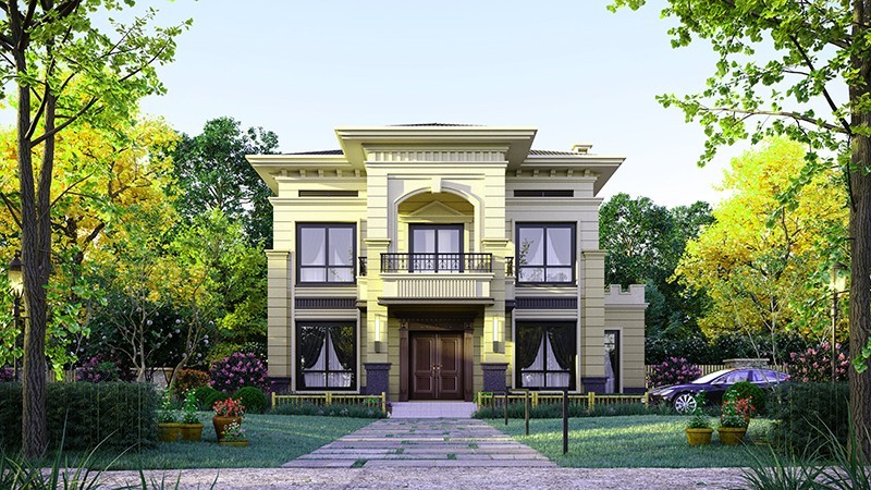 琼海中式合院住宅，开放庭院与邻里乡亲更亲近